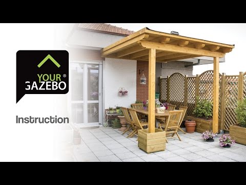 Flat roof gazebo - DIY gazebo - YourGazebo.com