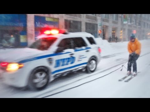 SNOWBOARDING WITH THE NYPD