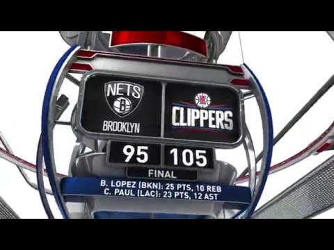 Brooklyn Nets vs Los Angeles Clippers - February 29, 2016