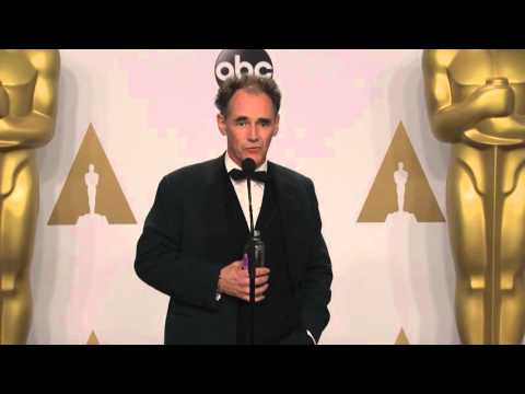 Bridge of Spies: Mark Rylance (Best Supporting Actor) Oscars Backstage Interview (2016)