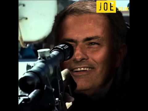 Jose Mourinho as a sniper on Old Trafford #joe.co.uk