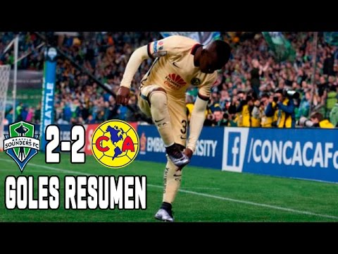 Seattle Sounders vs America 2-2 GOLES RESUMEN Cuartos de Final Ida Concachampions Concacaf 2016