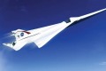 A rendering of a possible Low Boom Flight Demonstration Quiet Supersonic Transport (QueSST) X-plane design.