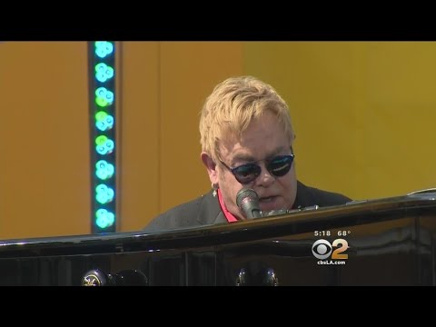 Sir Elton John Surprises Fans With Free Concert In West Hollywood