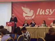 Garabed Chadoian at the podium of IUSY World Congress 2016