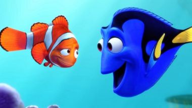 Dory (Ellen DeGeneres) and Marlin (Albert Brooks) in 2003's <i>Finding Nemo</i>.