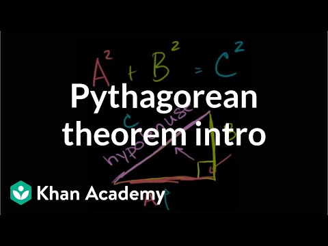 The Pythagorean theorem intro | Right triangles and trigonometry | Geometry | Khan Academy