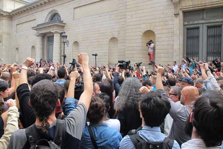 manifestation pour Clment Mric