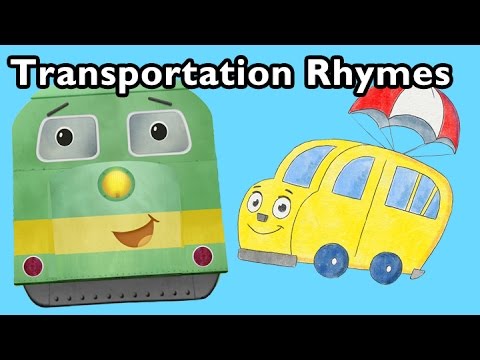 Freight Train and More Transportation Rhymes | Nursery Rhymes from Mother Goose Club!