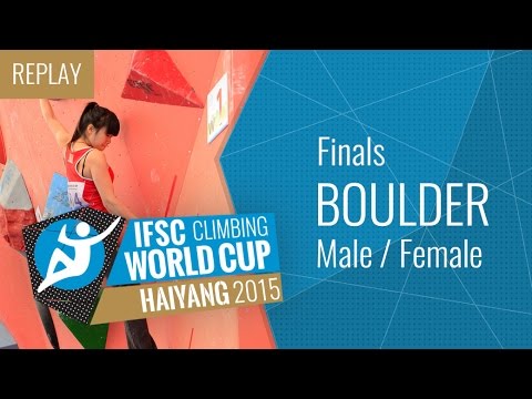 IFSC Climbing World Cup Haiyang 2015 - Bouldering - Finals - Male/Female