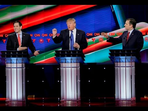 Cruz and Rubio attack Trump  | CNN GOP Debate | Houston, Texas, February 25, 2016.