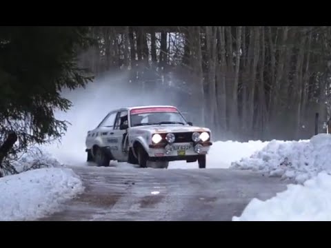 Petter Solberg and his son Oliver Solberg in action with Ford Escort MKII