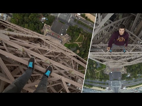 Climbing the Eiffel Tower | James Kingston Extreme POV Adventures