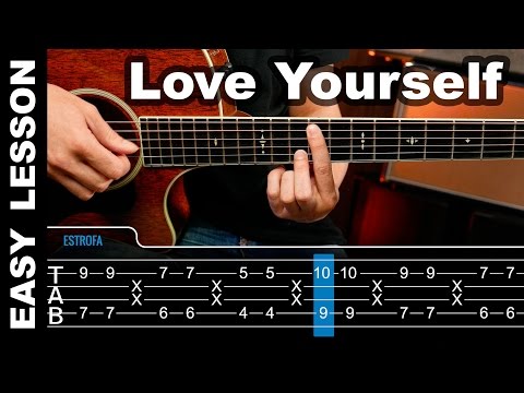 How To play Love Yourself Justin Bieber Guitar Lesson tabs ( Tutorial ) Chords