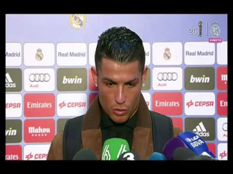 Cristiano Ronaldo  Declaraciones Zona Mixta - Real Madrid - Atletico sabado 27 Febrero