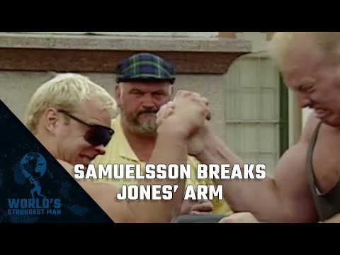 The World’s Strongest Man Classics 1995: Samuelsson breaks Jones’ arm!