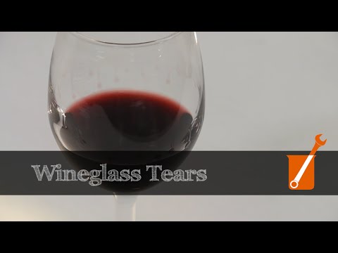 The science of wineglass tears (or wine legs)