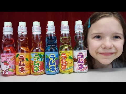 Japanese Ramune Soda Pop! Kid Candy Review​​​ | Kawaii Day | Babyteeth4​​​