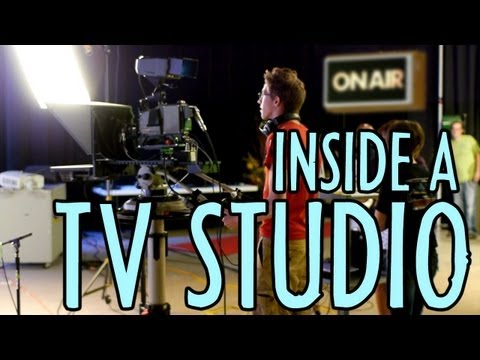 Inside a TV Studio, Crew & Gear at WTVP : Indy News November 19, 2012