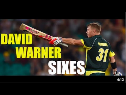 David Warner Biggest Sixes Compilation (HD)