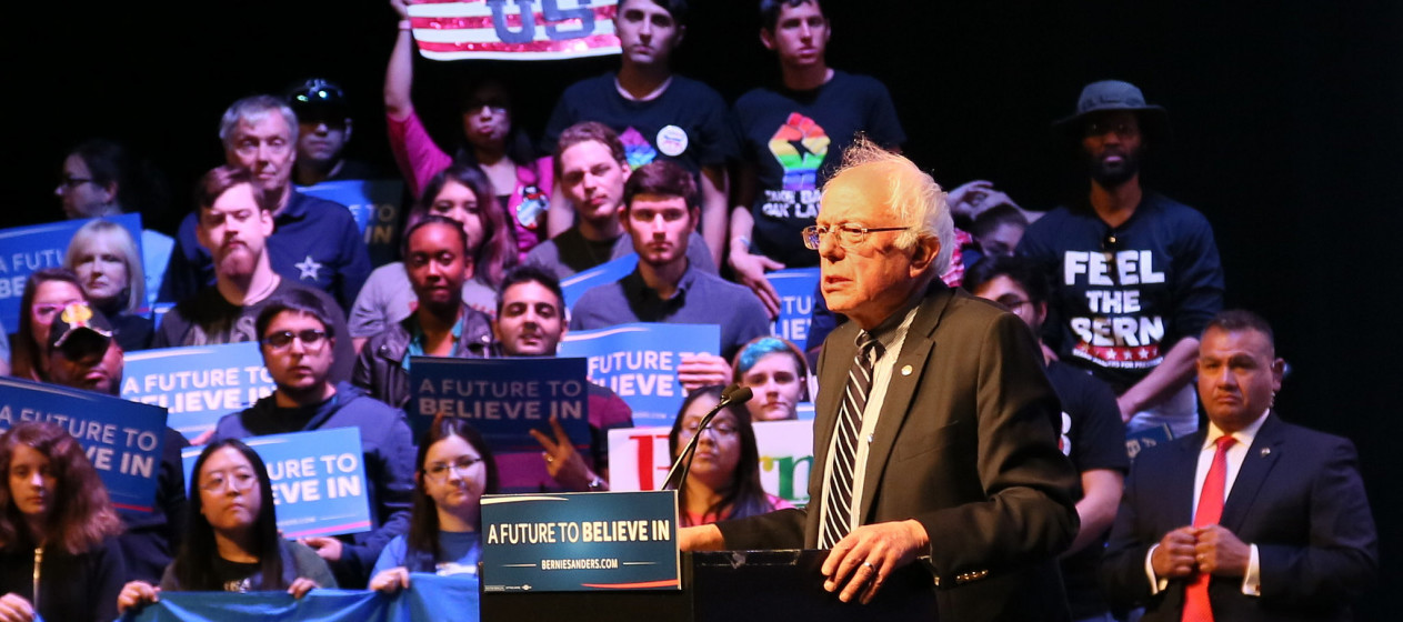 Bernie Sanders Rally at the Verizon Theater in Grand Prairie (between Dallas and Fort Worth) on Saturday, February 27, 2016. (Steve Rainwater on Flickr)