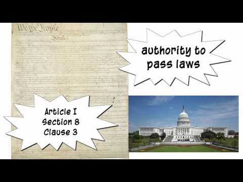 What is the Commerce Clause?