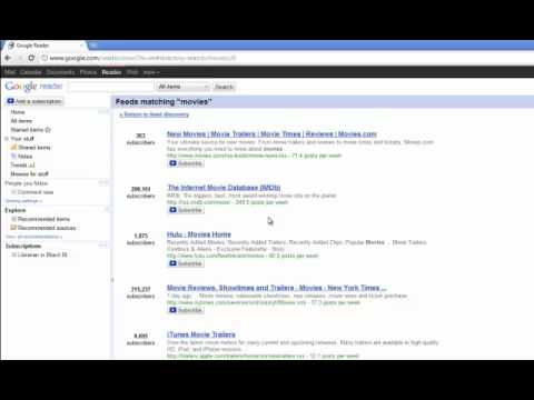 Google Reader Tutorial