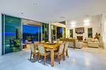 DINING LOUNGE OUTDOOR ENTERTAIMENT AREA: CORPORATE BOARDIES BEACH RETREAT KINGSCLIFF in Kingscliff