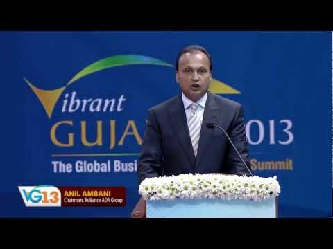 Anil Ambani's speech during the Inaugural Ceremony of Vibrant Gujarat Global Summit 2013