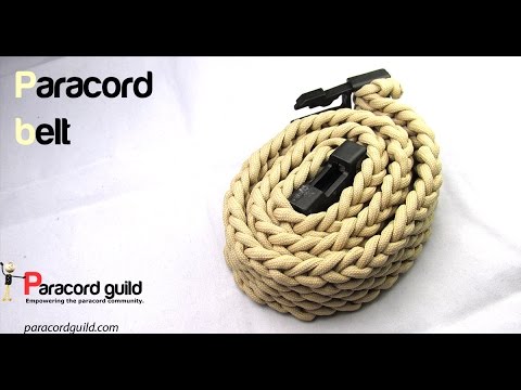 How to make a paracord belt