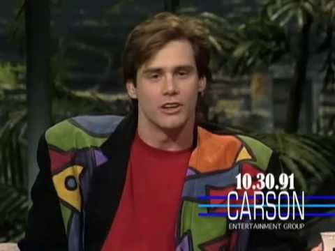 Jim Carrey Impressions of Kevin Bacon & Wile E. Coyote on Johnny Carson's Tonight Show