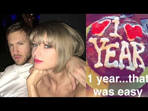 Taylor Swift & Calvin Harris Celebrate One Year Anniversary