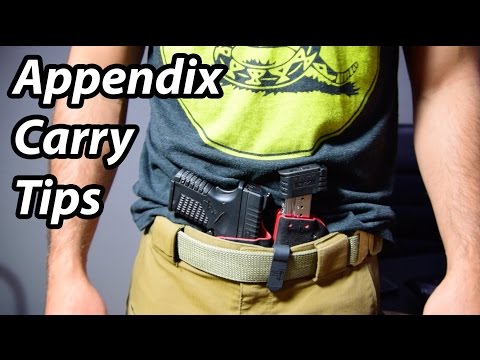 Appendix Carry Tips - Considerations for concealed carrying appendix iwb