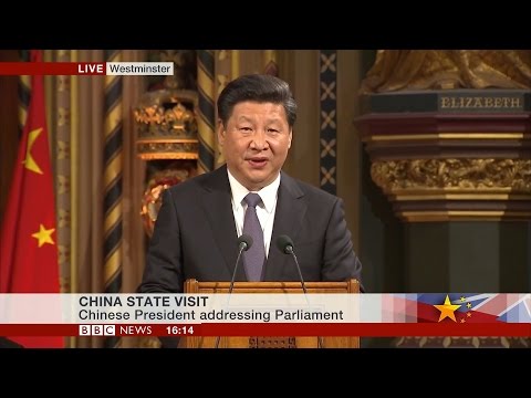 Chinese President Xi Jinping speech to UK Parliament (20Oct15)