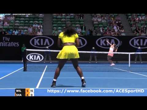 Maria Sharapova vs Serena Williams 2016-01-26 quarter final tennis highlights HD720p50 by ACE