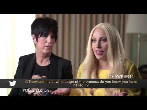 Lady Gaga and Diane Warren at The Oscars Lunch in Beverly Hills 2016""You feel it!"