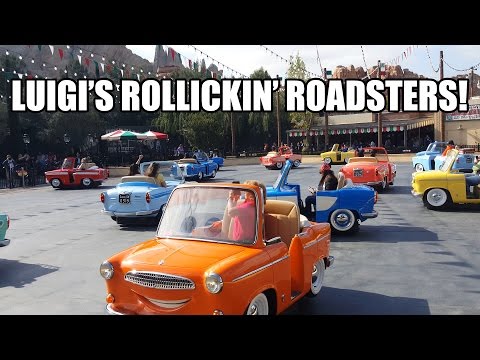 Luigi's Rollickin' Roadsters Ride POV Disneyland Disney California Adventure