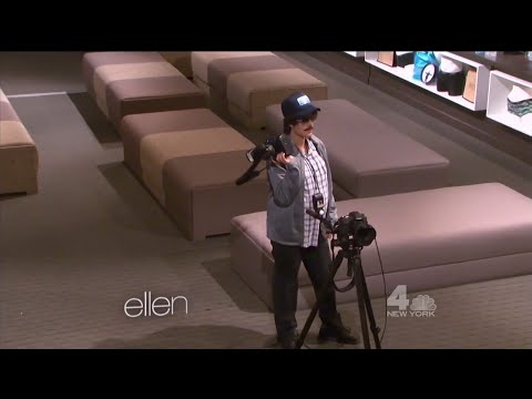 Justin Bieber posing as a photographer Prank on The Ellen DeGeneres Show - September 15, 2015