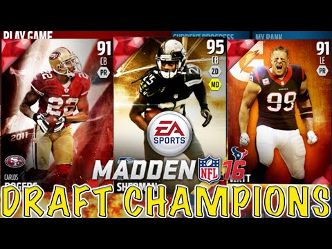 LUCKIEST DRAFT CHAMPIONS DRAFT!!! - Madden 16 Ultimate Team