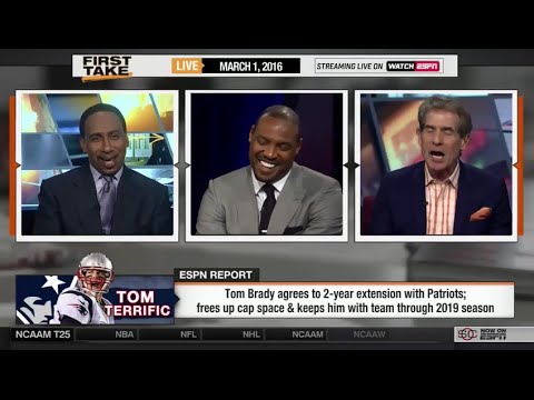 ESPN First Take - Stephen A. Smith Rips Skip Bayless About Tom Brady!