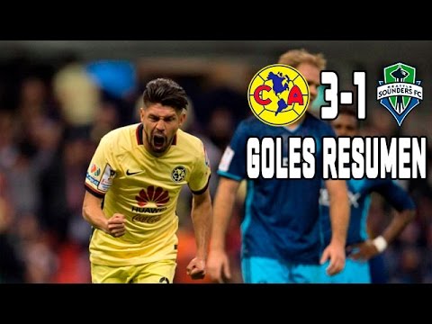 America vs Seattle Sounders 3-1 GOLES RESUMEN Cuartos de Final Concachampions - CONCACAF 2016