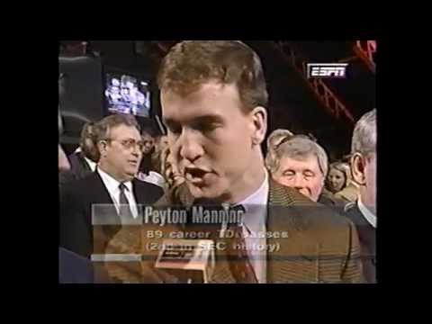 1997 Peyton Manning Post Season Awards and Heisman Trophy Ceremony