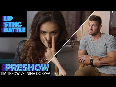 Tim Tebow vs. Nina Dobrev (Preshow) | Lip Sync Battle