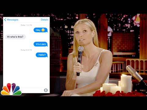 First Textual Experience with Gwyneth Paltrow