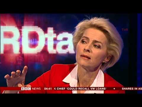 Ursula von der Leyen:-: BBC - HARDtalk - 12 Oct. 2015 - Is Europe serious about defense?