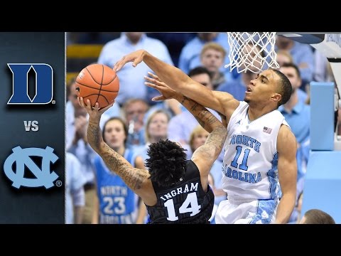 Duke vs. North Carolina Basketball Highlights (2015-16)