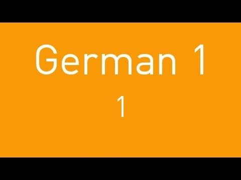 Learn German - Lesson 1