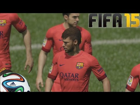 FIFA 15 Gameplay en PS4 - Barcelona Vs Chelsea - Pura  magia probando el juego