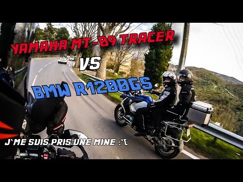 Course Poursuite à Marseille : Yamaha MT-09 Tracer vs BMW R1200GS