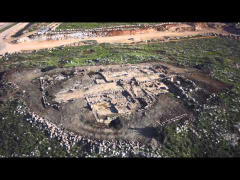 Jerusalem Post News: Aerial view of monastery found in central Israel (Griffin Aerial Imaging)